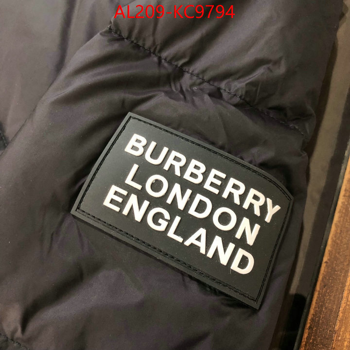 Down jacket Women-Burberry top brands like ID: KC9794 $: 209USD