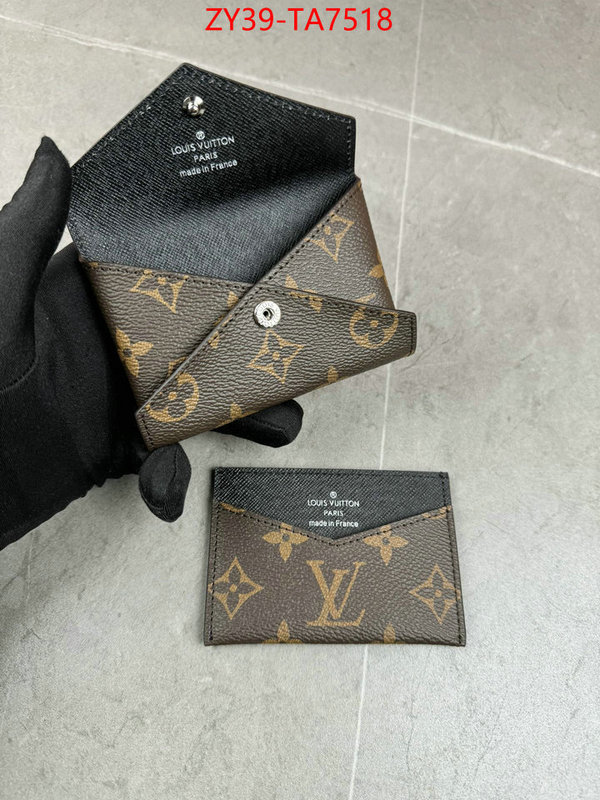 LV Bags(4A)-Wallet mirror copy luxury ID: TA7518 $: 39USD,