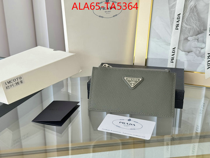 Prada Bags(TOP)-Wallet designer fake ID: TA5364 $: 65USD,