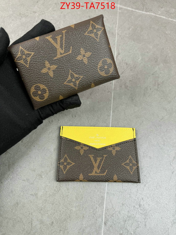 LV Bags(4A)-Wallet mirror copy luxury ID: TA7518 $: 39USD,