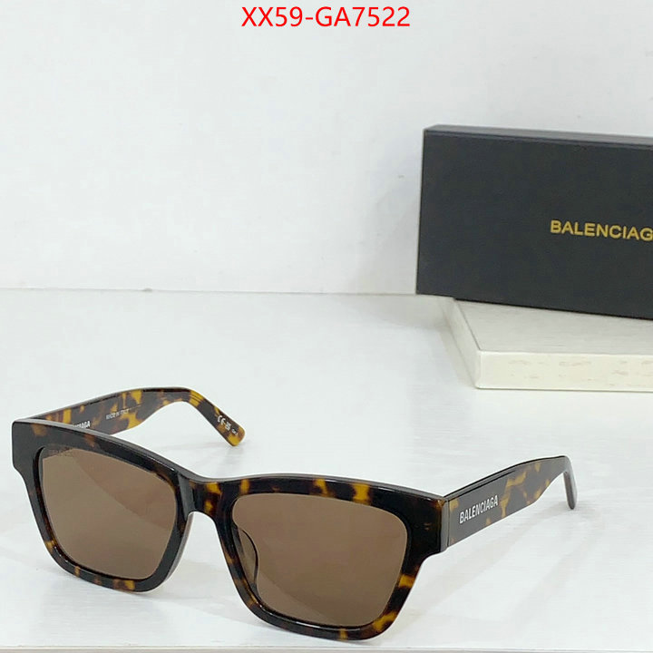 Glasses-Balenciaga luxury cheap ID: GA7522 $: 59USD