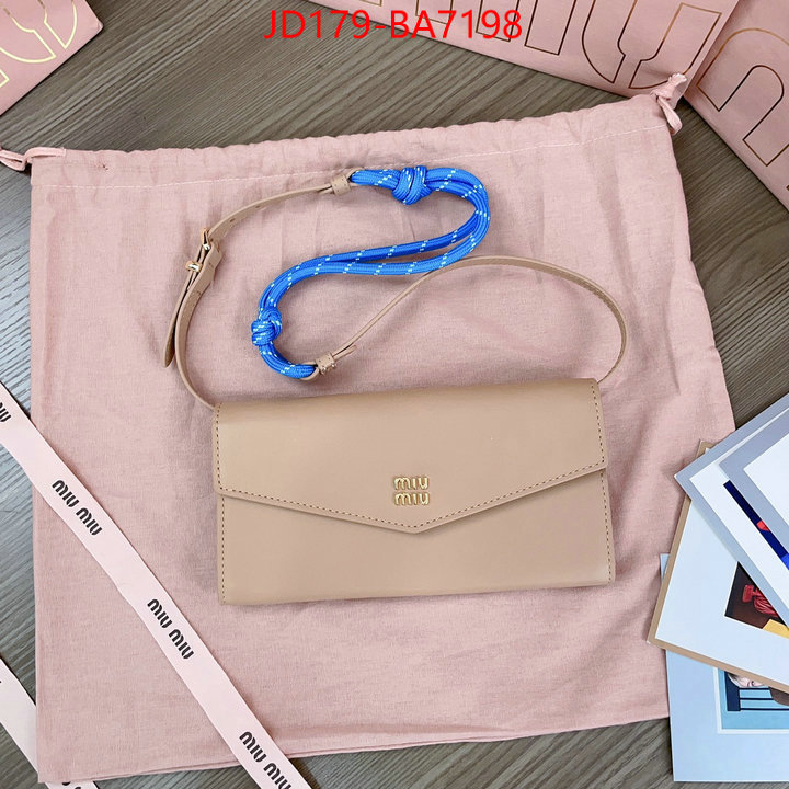 Miu Miu Bags(TOP)-Crossbody- high quality perfect ID: BA7198 $: 179USD,