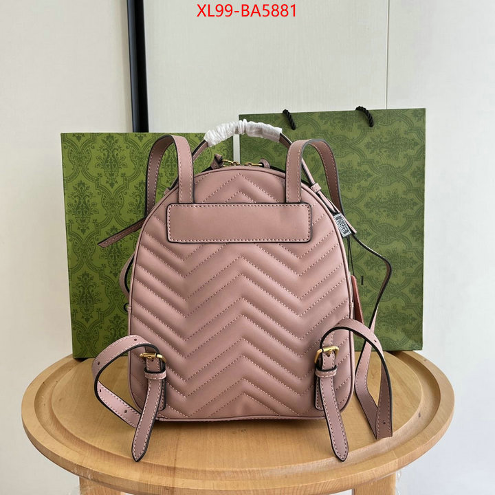 Gucci Bags(4A)-Backpack- aaaaa+ class replica ID: BA5881 $: 99USD,