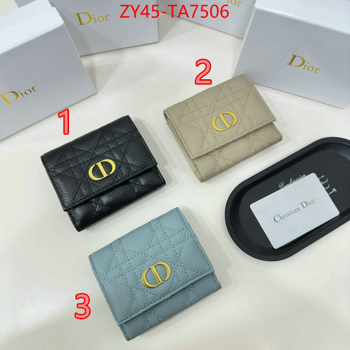 Dior Bags(4A)-Wallet- 7 star collection ID: TA7506 $: 45USD,