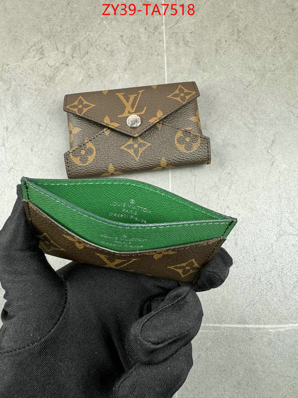 LV Bags(4A)-Wallet mirror copy luxury ID: TA7518 $: 39USD,