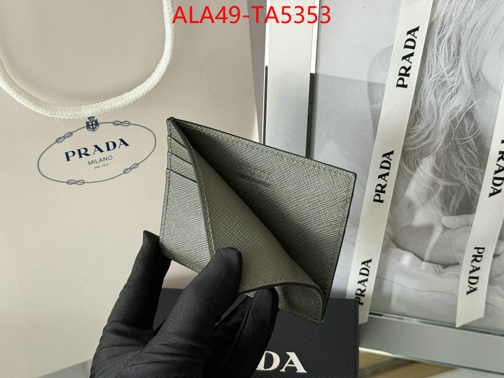 Prada Bags(TOP)-Wallet 7 star quality designer replica ID: TA5353 $: 49USD,