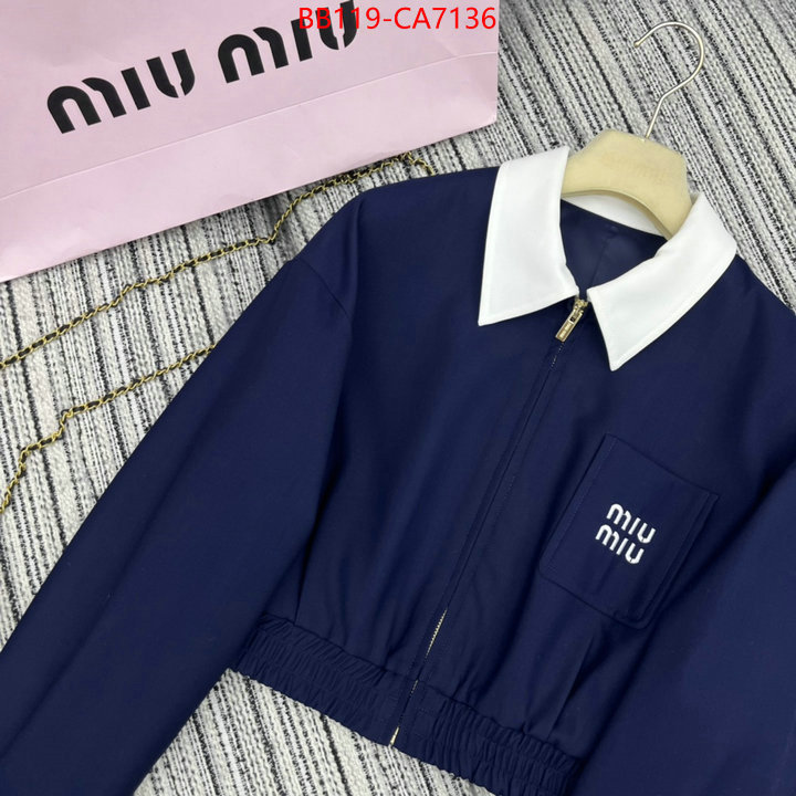 Clothing-MIU MIU 2024 aaaaa replica 1st copy ID: CA7136 $: 119USD