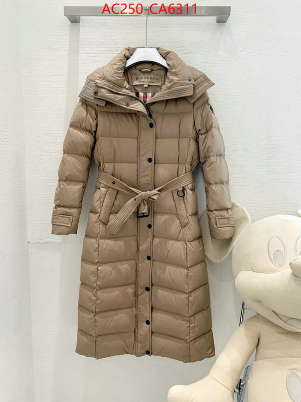 Down jacket Women-Burberry outlet 1:1 replica ID: CA6311 $: 250USD