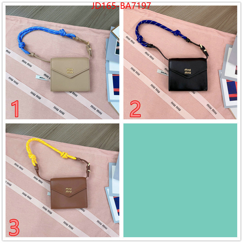 Miu Miu Bags(TOP)-Crossbody- where can i buy the best quality ID: BA7197 $: 165USD,