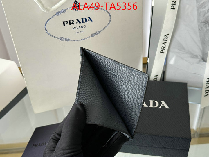 Prada Bags(TOP)-Wallet where quality designer replica ID: TA5356 $: 49USD,