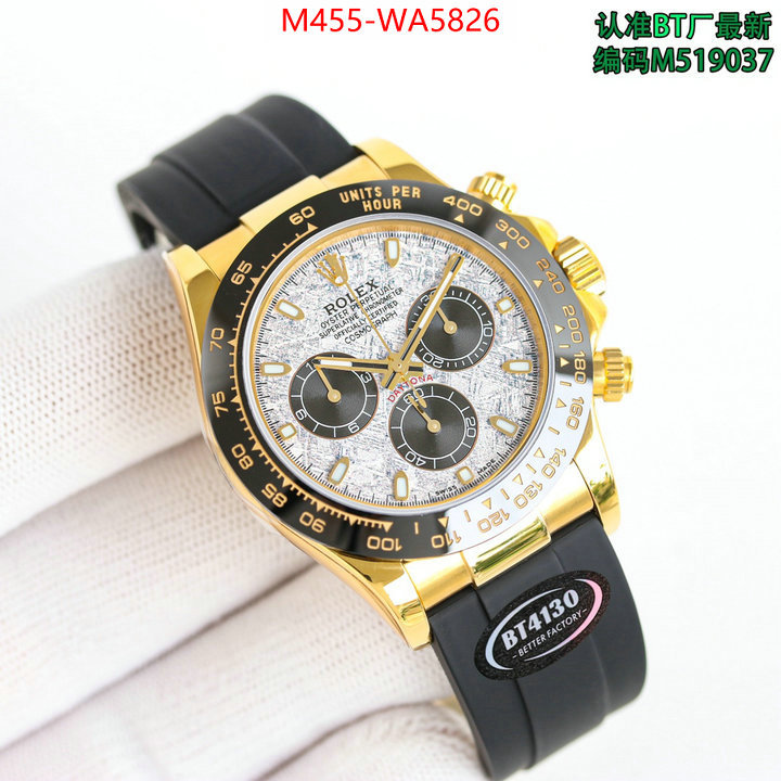 Watch(TOP)-Rolex luxury cheap replica ID: WA5826 $: 455USD