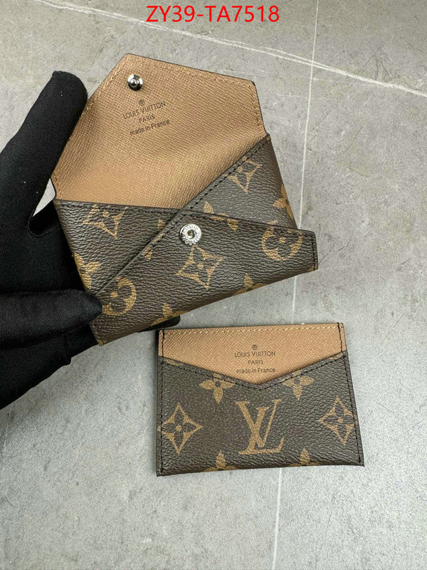 LV Bags(4A)-Wallet mirror copy luxury ID: TA7518 $: 39USD,