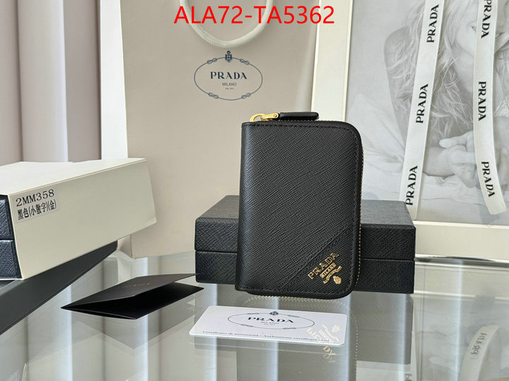 Prada Bags(TOP)-Wallet 2024 luxury replicas ID: TA5362 $: 72USD,