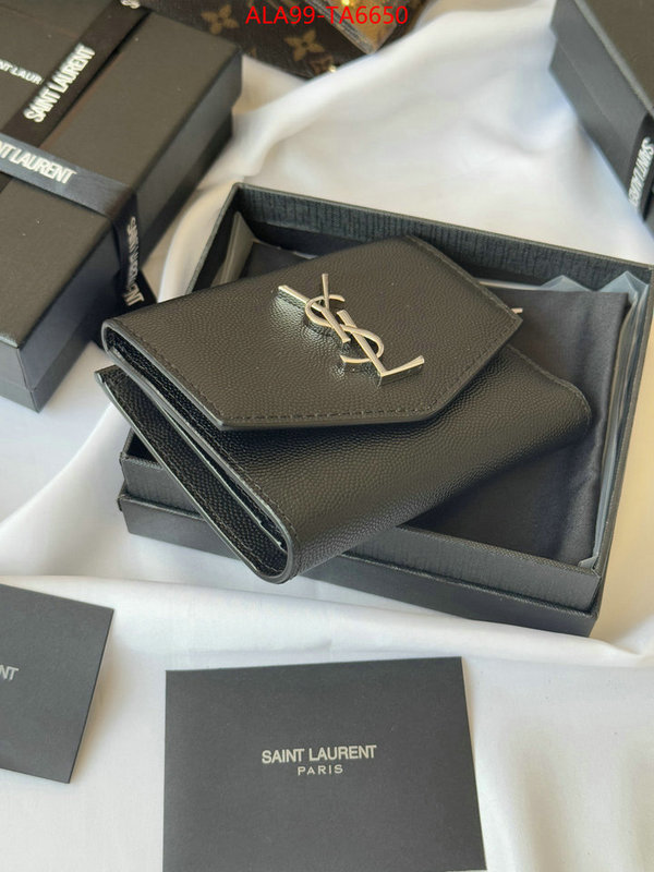 YSL Bags(TOP)-Wallet- best quality fake ID: TA6650 $: 99USD,