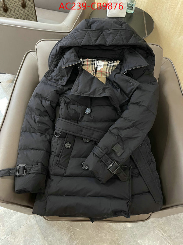 Down jacket Women-Burberry top quality fake ID: CB9876 $: 239USD