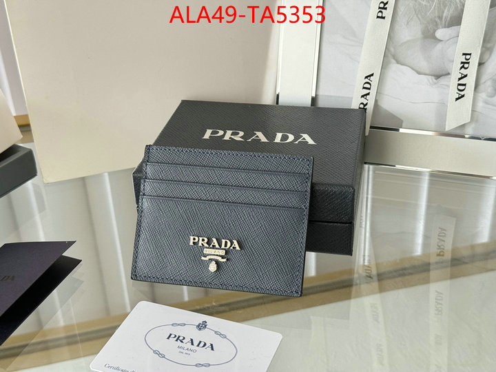 Prada Bags(TOP)-Wallet 7 star quality designer replica ID: TA5353 $: 49USD,