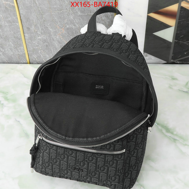 Dior Bags(TOP)-Backpack- best like ID: BA7419 $: 165USD,