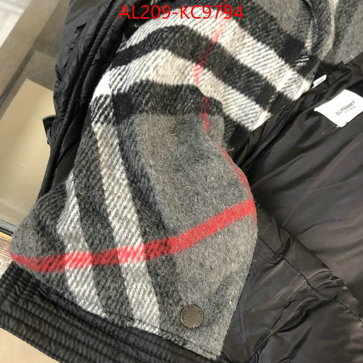 Down jacket Women-Burberry top brands like ID: KC9794 $: 209USD