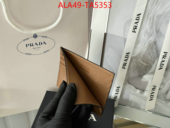 Prada Bags(TOP)-Wallet 7 star quality designer replica ID: TA5353 $: 49USD,