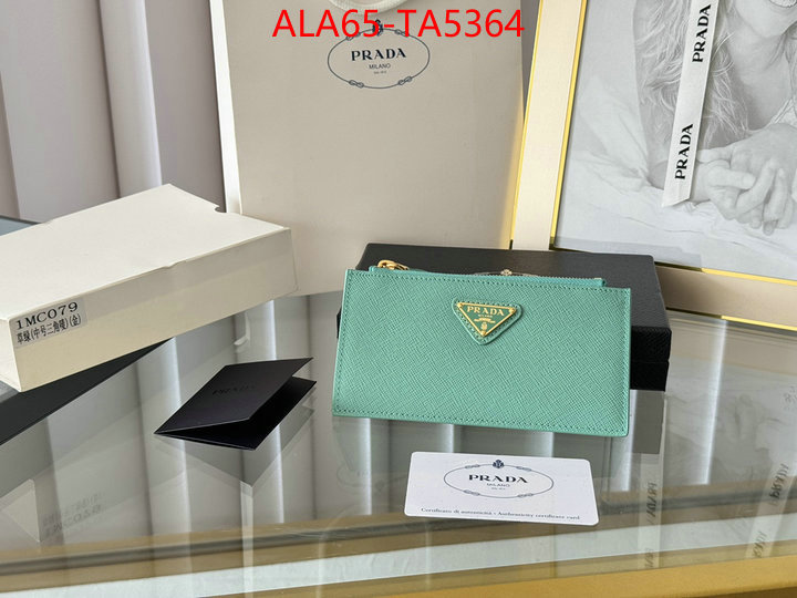 Prada Bags(TOP)-Wallet designer fake ID: TA5364 $: 65USD,