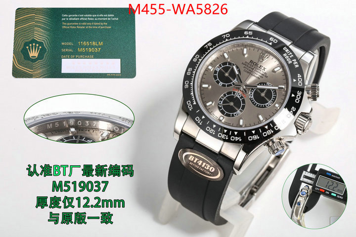 Watch(TOP)-Rolex luxury cheap replica ID: WA5826 $: 455USD