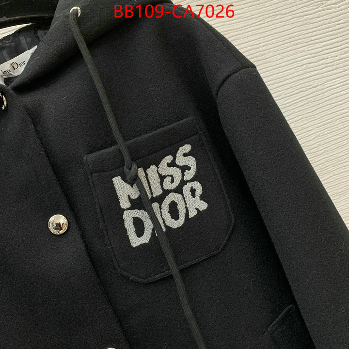 Clothing-Dior 2024 luxury replicas ID: CA7026 $: 109USD