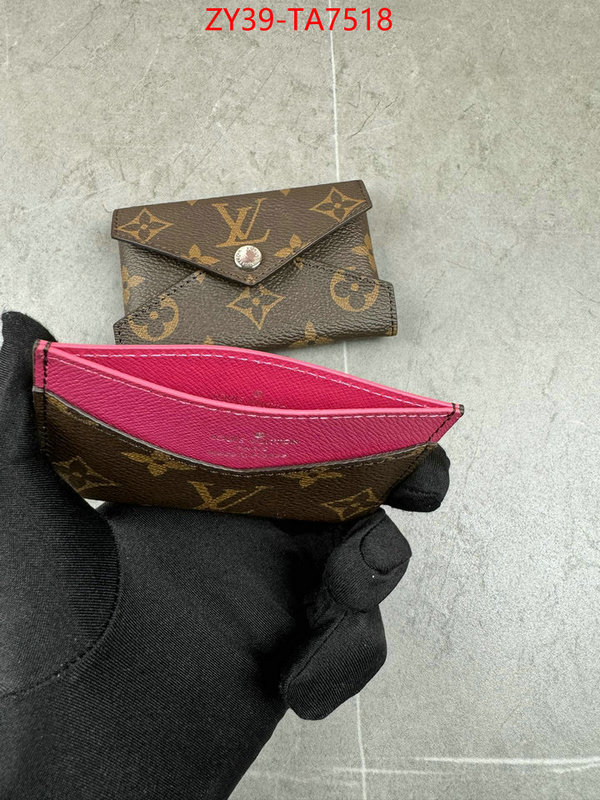 LV Bags(4A)-Wallet mirror copy luxury ID: TA7518 $: 39USD,