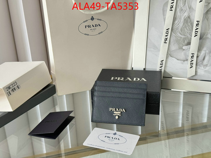 Prada Bags(TOP)-Wallet 7 star quality designer replica ID: TA5353 $: 49USD,