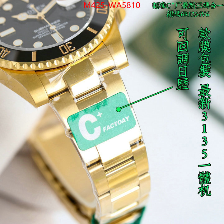 Watch(TOP)-Rolex designer 7 star replica ID: WA5810 $: 425USD