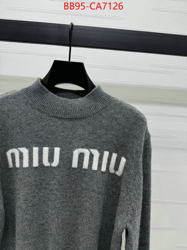 Clothing-MIU MIU luxury cheap replica ID: CA7126 $: 95USD