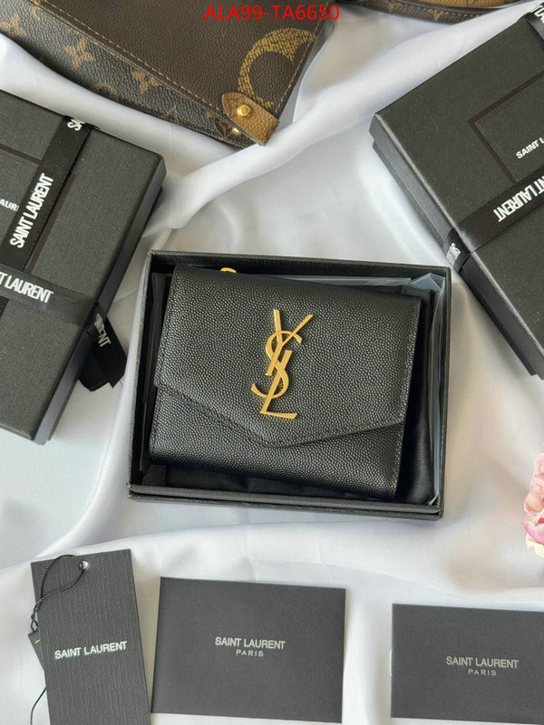 YSL Bags(TOP)-Wallet- best quality fake ID: TA6650 $: 99USD,