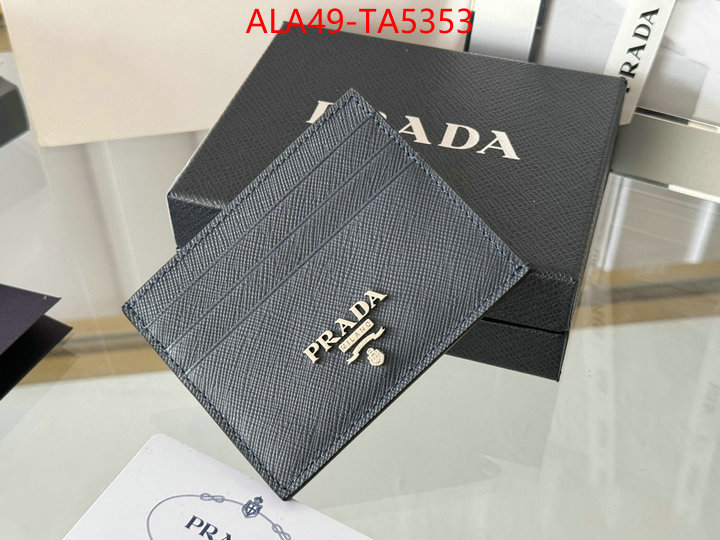 Prada Bags(TOP)-Wallet 7 star quality designer replica ID: TA5353 $: 49USD,