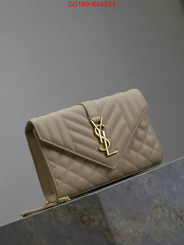 YSL Bags(TOP)-Envelope Series how to find replica shop ID: BA6863 $: 189USD,