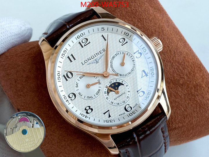 Watch(TOP)-Longines 1:1 clone ID: WA5753 $: 209USD