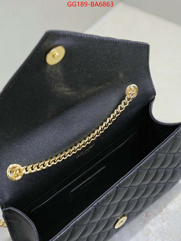 YSL Bags(TOP)-Envelope Series how to find replica shop ID: BA6863 $: 189USD,