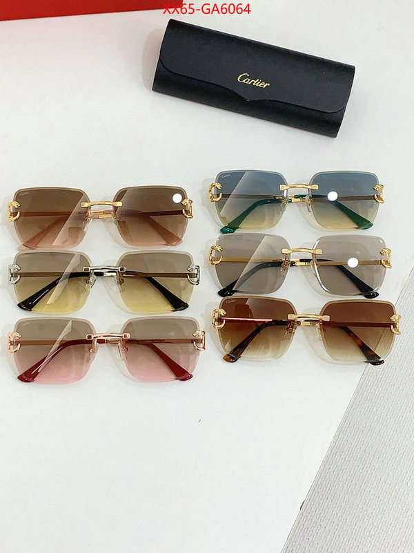 Glasses-Cartier how to buy replcia ID: GA6064 $: 65USD