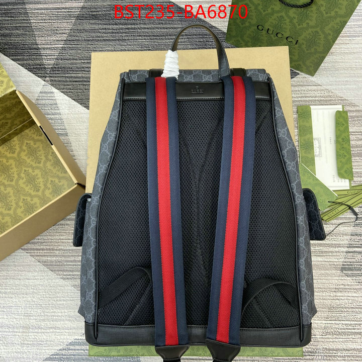 Gucci Bags(TOP)-Backpack- what's best ID: BA6870 $: 235USD,