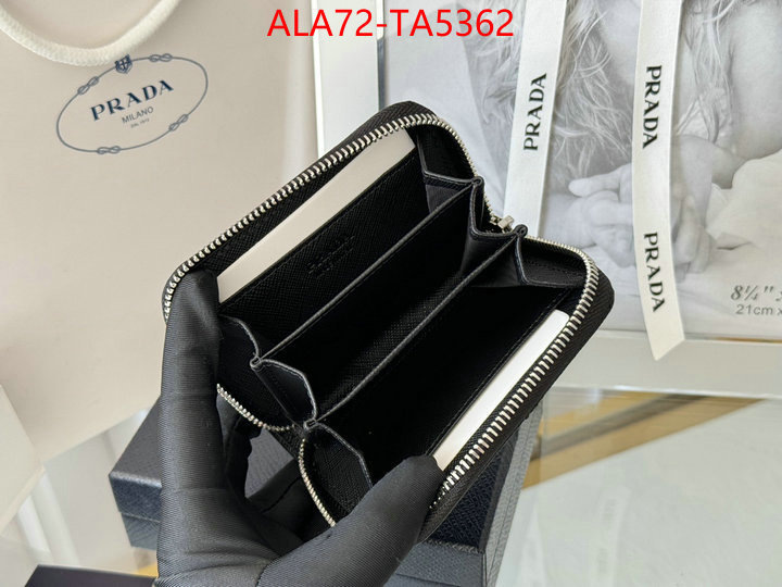 Prada Bags(TOP)-Wallet 2024 luxury replicas ID: TA5362 $: 72USD,