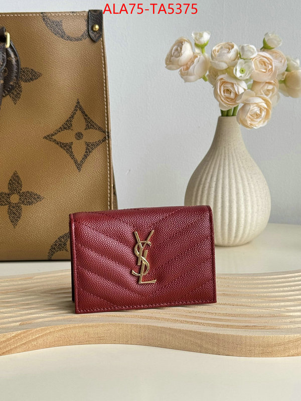 YSL Bags(TOP)-Wallet- replicas buy special ID: TA5375 $: 75USD,