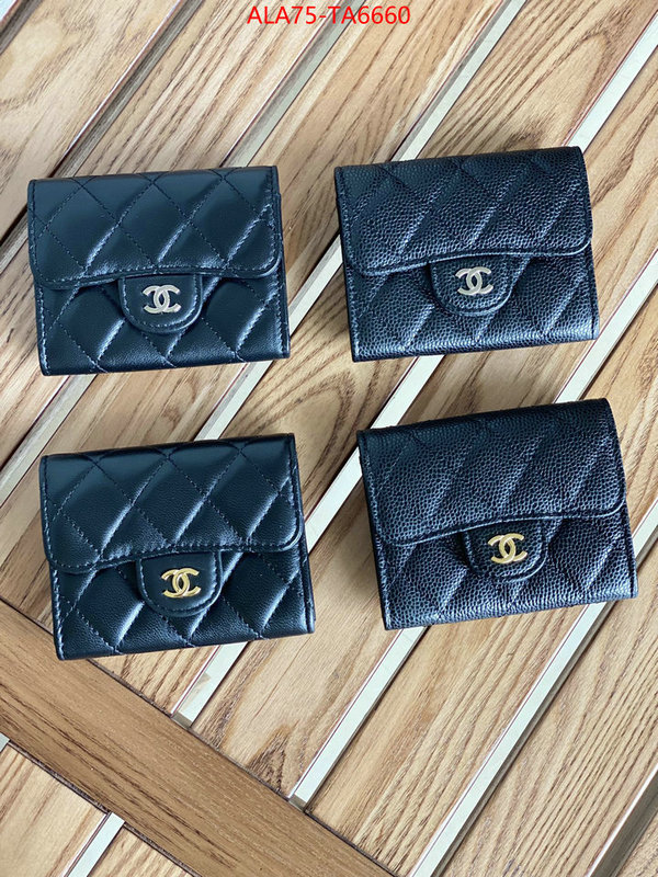 Chanel Bags(TOP)-Wallet- buy ID: TA6660 $: 75USD,