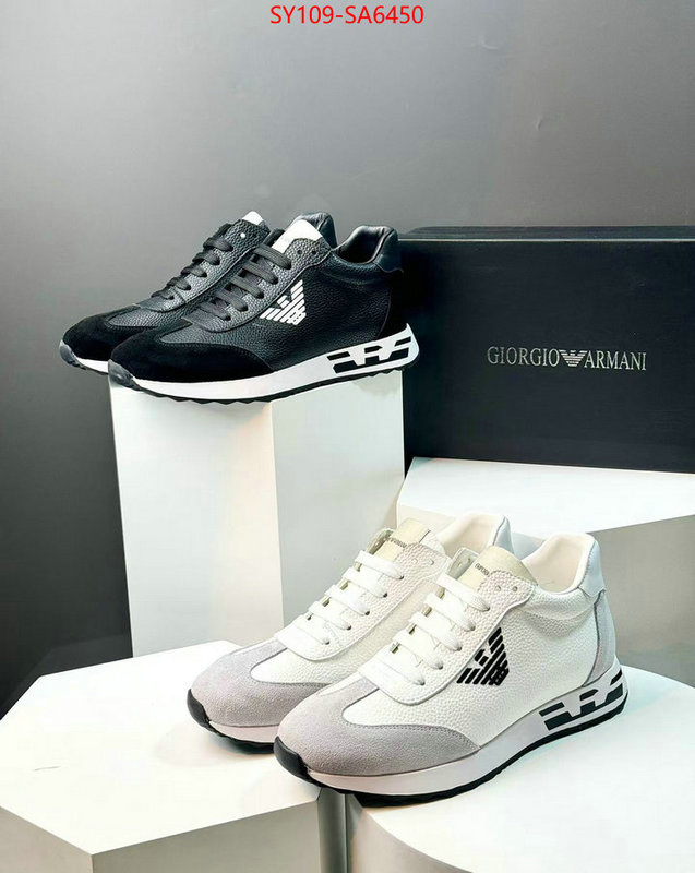 Men shoes-Armani best quality fake ID: SA6450 $: 109USD