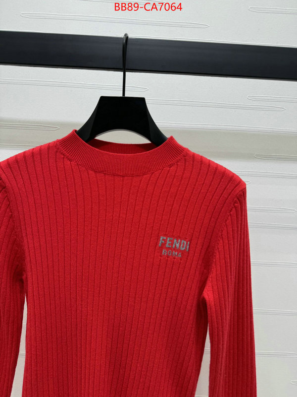 Clothing-Fendi wholesale replica shop ID: CA7064 $: 89USD