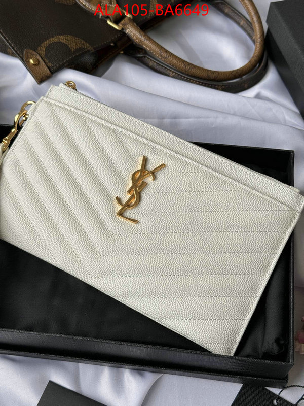 YSL Bags(TOP)-Clutch- luxury cheap replica ID: BA6649 $: 105USD,