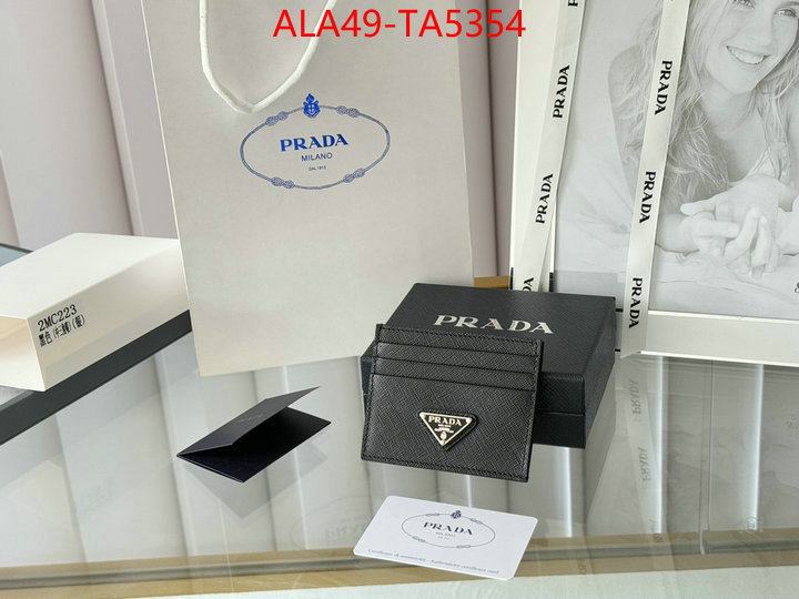 Prada Bags(TOP)-Wallet where to buy the best replica ID: TA5354 $: 49USD,