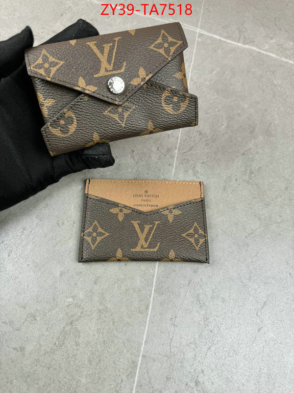 LV Bags(4A)-Wallet mirror copy luxury ID: TA7518 $: 39USD,