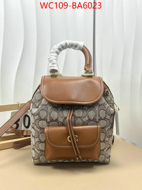 Coach Bags(4A)-Backpack- luxury cheap ID: BA6023 $: 109USD,