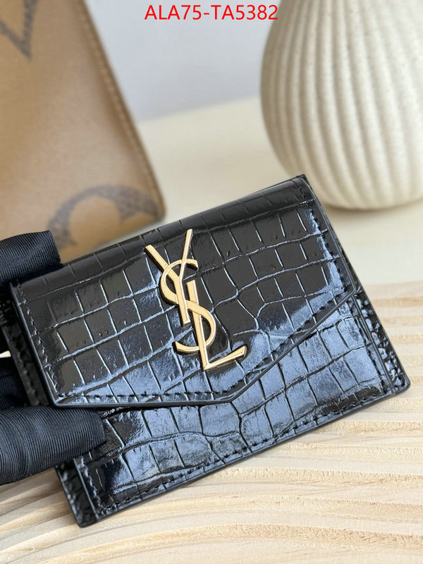 YSL Bags(TOP)-Wallet- the top ultimate knockoff ID: TA5382 $: 75USD,