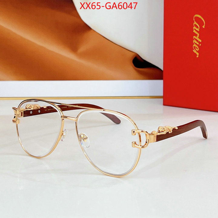 Glasses-Cartier how quality ID: GA6047 $: 65USD