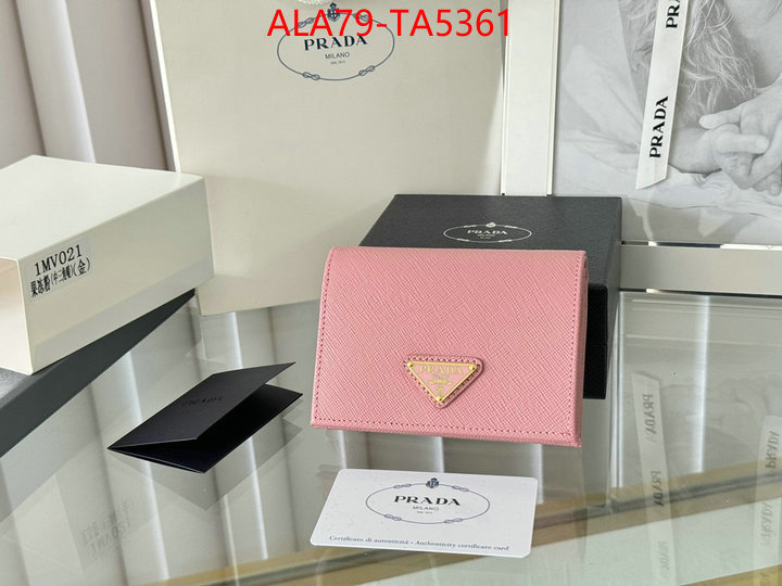 Prada Bags(TOP)-Wallet is it illegal to buy dupe ID: TA5361 $: 79USD,