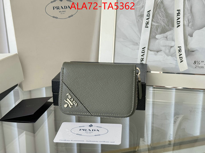 Prada Bags(TOP)-Wallet 2024 luxury replicas ID: TA5362 $: 72USD,